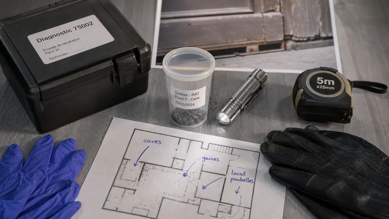 Deratisation paris 2e : inspection caves et locaux professionnels