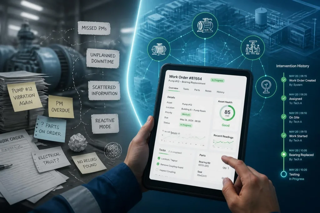 Digitaliser la maintenance en entreprise, de la GMAO au terrain connecté