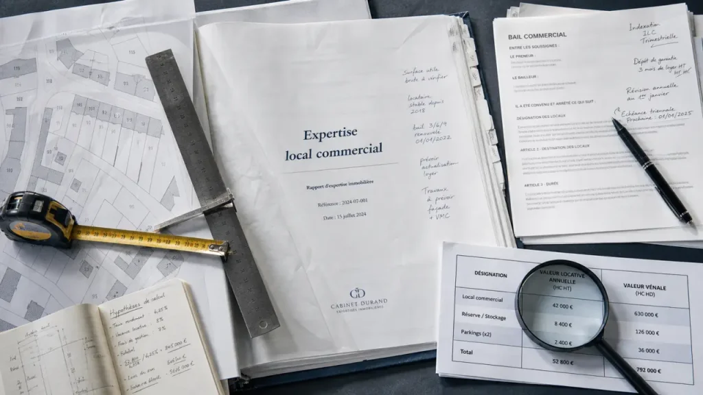 Expertise d’un local commercial : distinguer la valeur vénale, le loyer, le droit au bail et le fonds de commerce