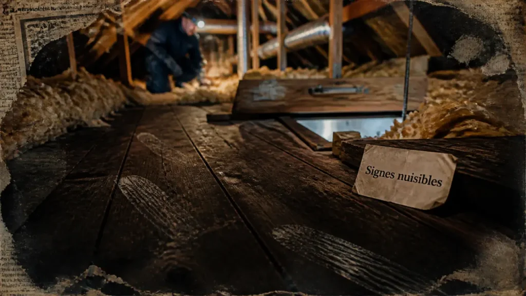 Bruits dans les combles, crottes et dégâts : identifier le nuisible avant qu’il n’abîme la toiture