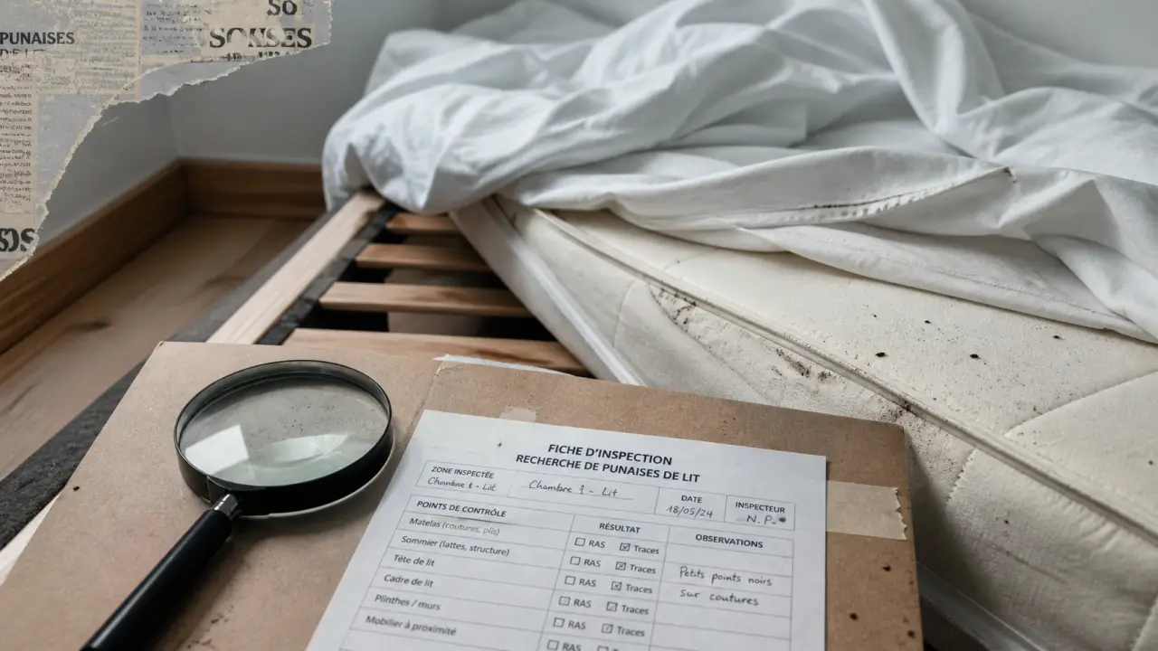 Punaises de lit mantes-la-jolie : traces sur draps et matelas