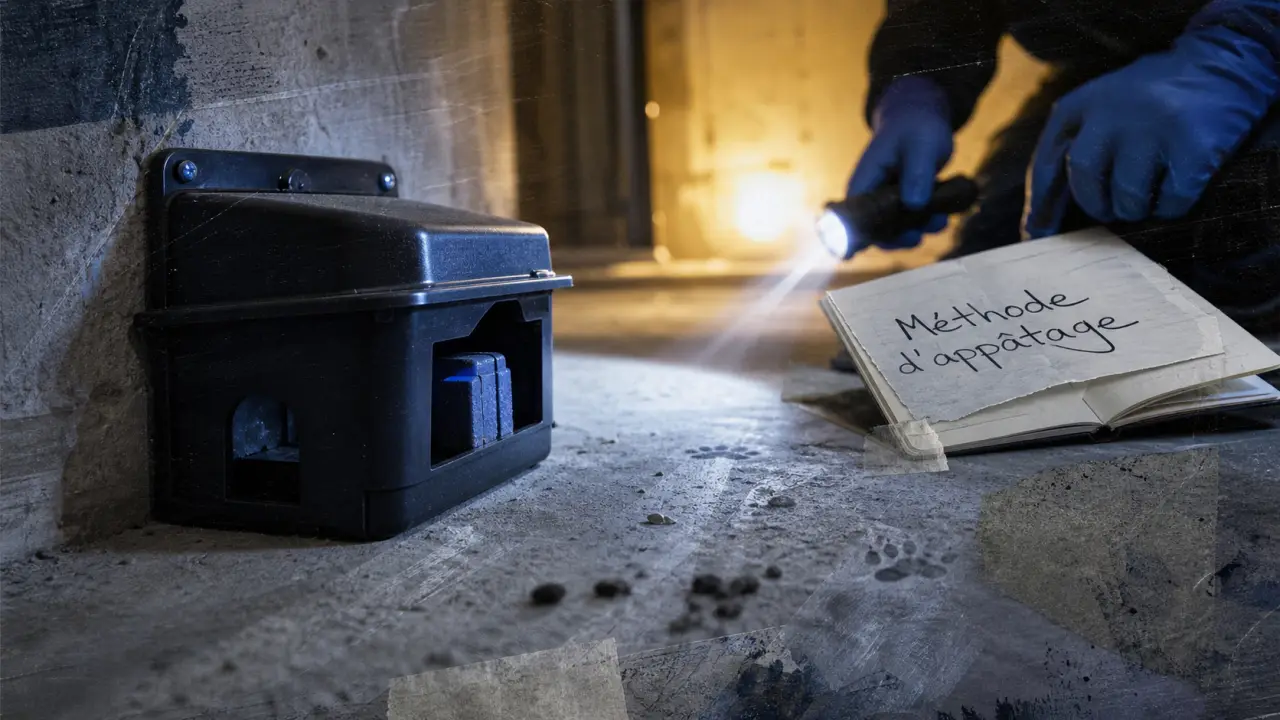 Raticide professionnel : poste d’appâtage sécurisé en cave