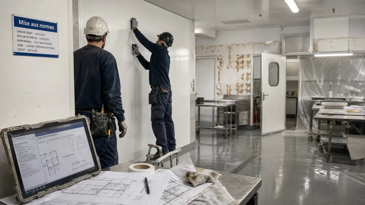 Renovation cuisine professionnelle: chantier en cuisine pro sans bloquer le service