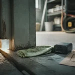 Répulsif pour les rats : boîtier à ultrasons près du sol et passage sous porte