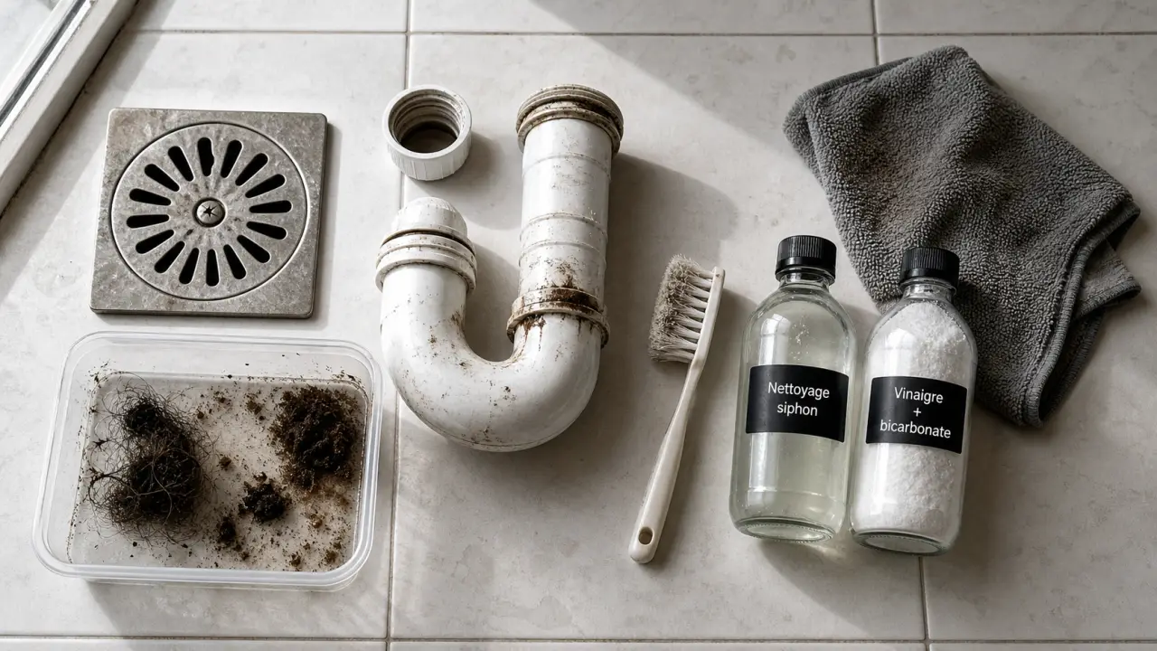 Vers noirs dans le siphon : humidité et canalisations