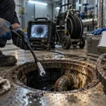 debouchage canalisation paris 13 : regard d’évacuation et caméra d’inspection