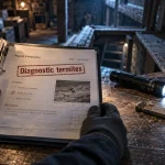 Diagnostic termites : rapport vérifié en cave, plancher et plinthe