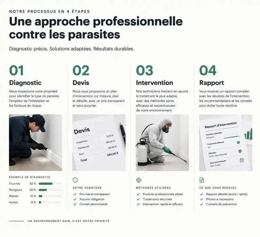 Processus d'intervention professionnelle pour le piégeage des espèces nuisibles à Paris