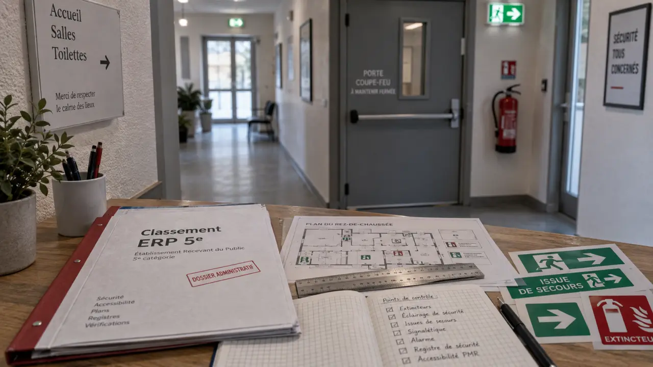 erp 5ème catégorie : dossier et sécurité incendie pour régime allégé