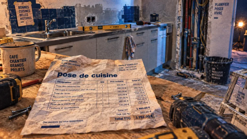Installation de cuisines : ce que couvre vraiment une pose complète
