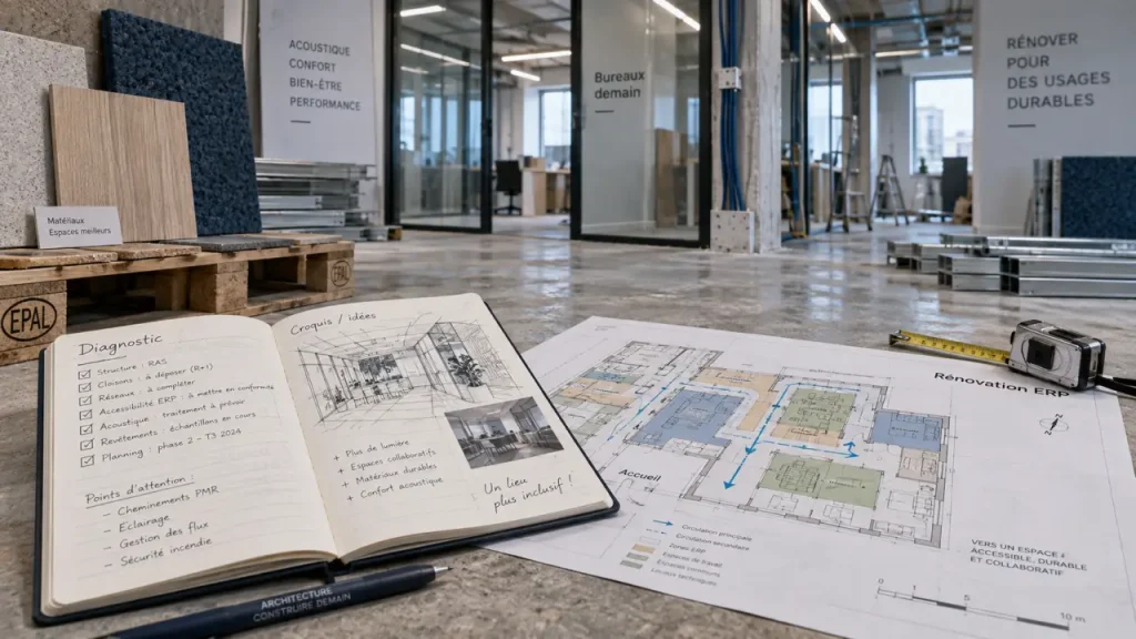 Travaux de rénovation de bureaux et locaux commerciaux : 3 niveaux de budget pour sécuriser votre projet