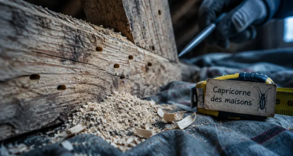 Capricorne, insecte du bois : trous ovales de 6 à 10 mm, le signe à ne pas ignorer