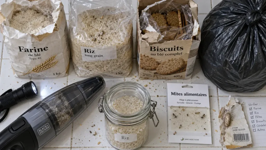 Les mites alimentaires : 6 gestes pour stopper l’infestation, même après un premier nettoyage