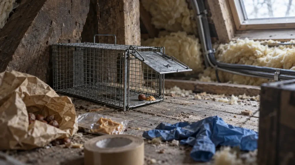 Piège à loir : choisissez une cage vivante et placez-la sur un passage fréquenté